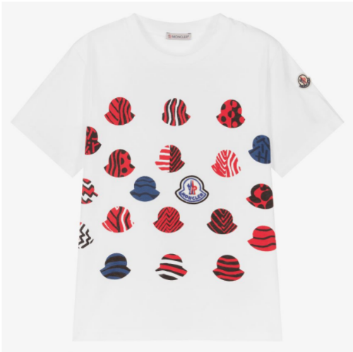 22SS Moncler Enfant 로고 프린트 티셔츠
